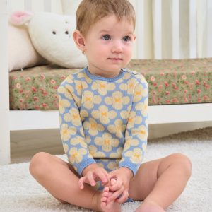 Tropic Bloom Knitted Romper - The Classic